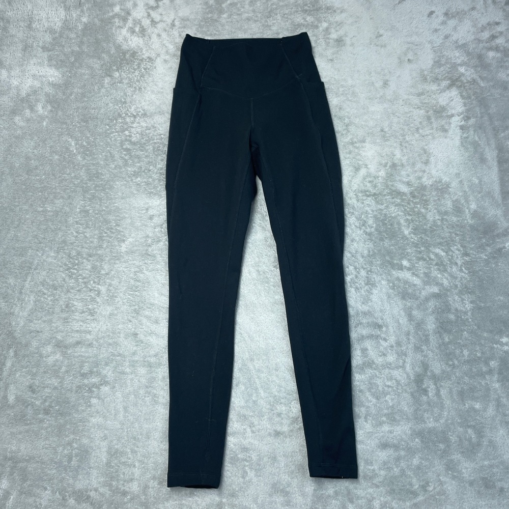 💥 Danskin Women's XS Leggings Black Polyester Spandex a2073